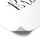 Elegant Eucalyptus White Roses VRIJGEZELLENFEEST Poster (Hoek)