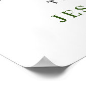 Elegant Eucalyptus White Roses Weddenschap Welkom Poster (Hoek)