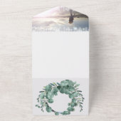 Elegant Eucalyptus wiet in één keer All In One Uitnodiging (Buitenkant)