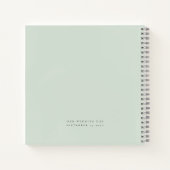 Elegant Eucalyptus wil Passen getrouwd gastboek Notitieboek (Achterkant)