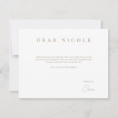 Elegant Eucalyptus wit bruidsmeisje voorstel Kaart (Achterkant)