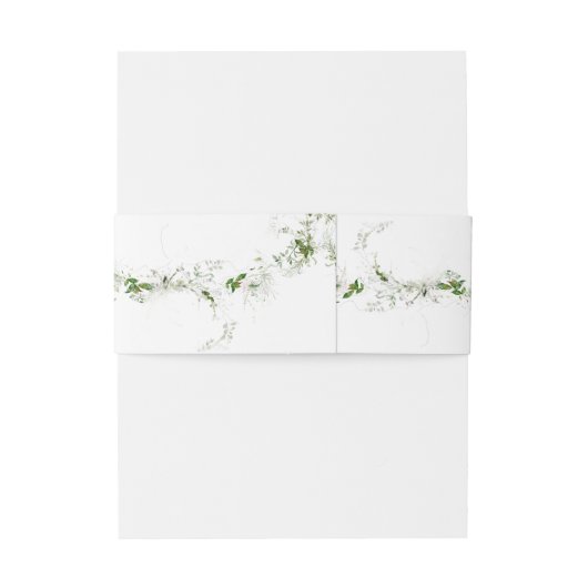 Elegant Eucalyptus Wreath Monogram Weddenschap Uitnodigingen Wikkel (Achterkant Voorbeeld)