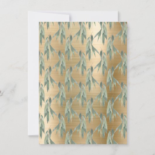 ELEGANT EUCALYPTUS WREATH SAGE GOLD BEWAART DE DAT (Achterkant)