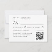Elegant Eucalyptus Wreath Wedding RSVP Kaartje (Achterkant)