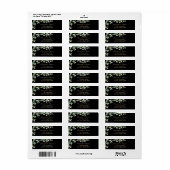 Elegant eucalyptusbladeren retouradreslabel etiket (Full Sheet)