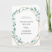 Elegant Eukalyptus Grün Gold (Voorkant)