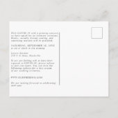 Elegant Eukalyptus Grün Gold Uitnodiging Briefkaart (Achterkant)