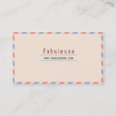 Elegant Europees Visitekaartje (Achterkant)