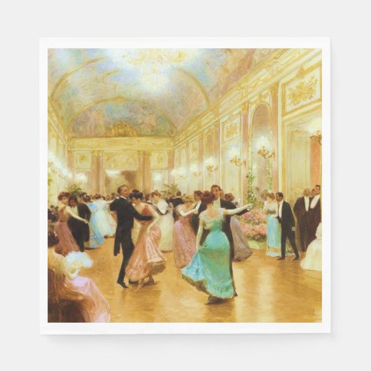 Elegant Evening (Dancing at the Palace Ball) Servet (Voorkant)