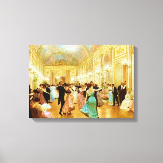 Elegant Evening (Dansen bij de Palace Ball) Canvas Afdruk (Voorkant)