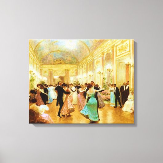 Elegant Evening (Dansen bij de Palace Ball) Canvas Afdruk (Voorkant)