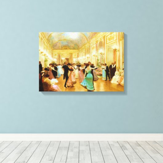 Elegant Evening (Dansen bij de Palace Ball) Canvas Afdruk (Insitu (Houten vloer))
