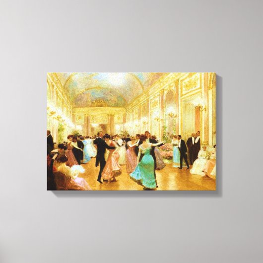 Elegant Evening (Dansen bij de Palace Ball) Canvas Afdruk (Voorkant)
