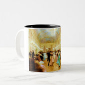 Elegant Evening (Dansen bij de Palace Ball) Tweekleurige Koffiemok (Voorkant links)
