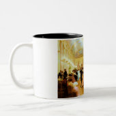Elegant Evening (Dansen bij de Palace Ball) Tweekleurige Koffiemok (Links)