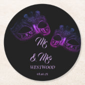 Elegant Evening Ronde Kartonnen Onderzetter (Voorkant)