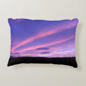Elegant Evening Sky – Purple Sunset  Accent Kussen (Achterkant)