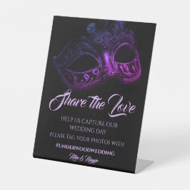 Elegant Evening Wedding Poster Pedestal Sign Reclamebord Met Voetstuk