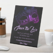 Elegant Evening Wedding Poster Pedestal Sign Reclamebord Met Voetstuk (Insitu)