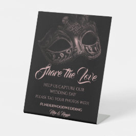 Elegant Evening Wedding Poster Pedestal Sign Reclamebord Met Voetstuk