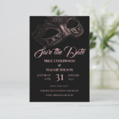 Elegant Evening Wedding Save The Date (Staand voorkant)
