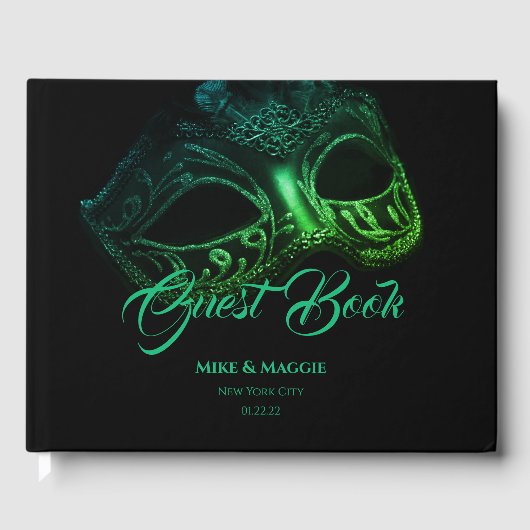 Elegant Evening Wedding Weddenschap Book Gastenboek (Voorkant)