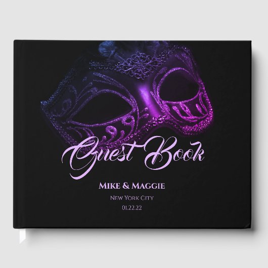 Elegant Evening Wedding Weddenschap Book Gastenboek (Voorkant)