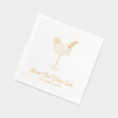 Elegant Event Gold Foil Cocktail servetten (Links)