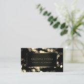 Elegant Event Planner Black Framed Gold Sprkly Visitekaartje (Staand voorkant)