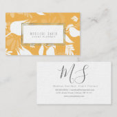 Elegant Event Planner Floral Florist Tulips Visitekaartje (Voorkant / Achterkant)