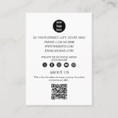 Elegant Event Planning Business 3 Foto's QR Code Visitekaartje (Achterkant)