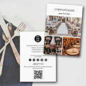 Elegant Event Planning Business 3 Foto's QR Code Visitekaartje