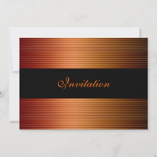 Elegant Events Gold Copper Bronze Black Kaart (Voorkant)