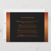 Elegant Events Gold Copper Bronze Black Kaart (Achterkant)
