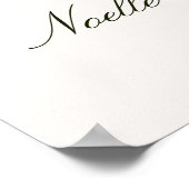 Elegant Evergreen Arch Baby shower Welkom Poster (Hoek)