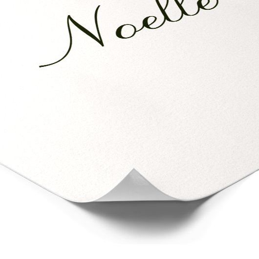 Elegant Evergreen Arch Baby shower Welkom Poster (Hoek)