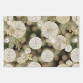 Elegant Evergreen Collection Ivory and Gold  Inpakpapier Vel (Voorkant 2)