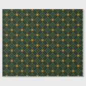 Elegant Evergreen Smaragd Groen en Goud Cadeaupapier (Vlak)