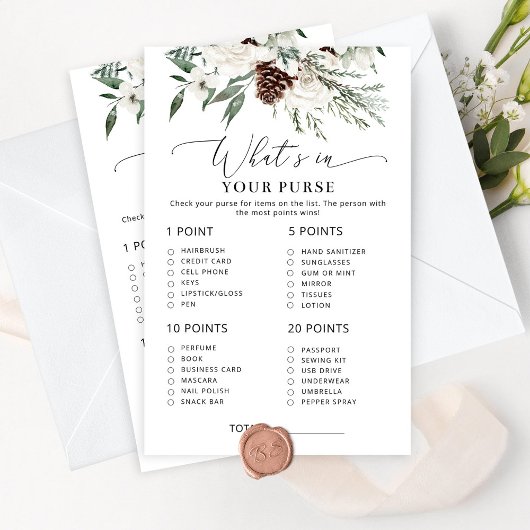 Elegant evergreen wat er in je tas spel zit