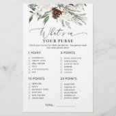 Elegant evergreen wat er in je tas spel zit (Voorkant)