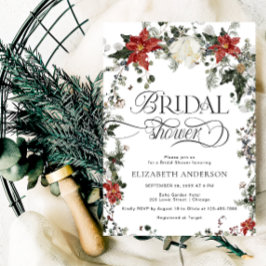 Elegant Evergreen Winter Vrijgezellenfeest Kaart