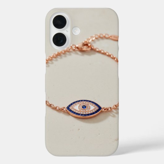 Elegant Evil Eye Bracelet with Gemstones Case-Mate iPhone Case (Achterkant)