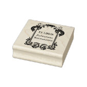 Elegant Ex Libris Rubberstempel (Stempel)