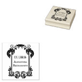 Elegant Ex Libris Rubberstempel (Gestempeld)