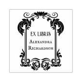 Elegant Ex Libris Rubberstempel (Afrduk)