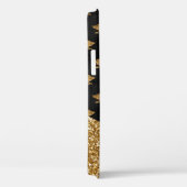 Elegant Exotic Flamingo Gold Glitter Glam Monogram Case-Mate iPhone Case (Achterkant / Rechts)