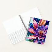 Elegant exotic flowers, watercolor Sketch Notebook Notitieboek (Binnen)