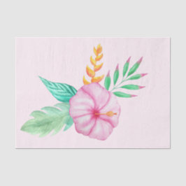 Elegant Exotic Hawaiian Tropical Bouquet Tissuepapier
