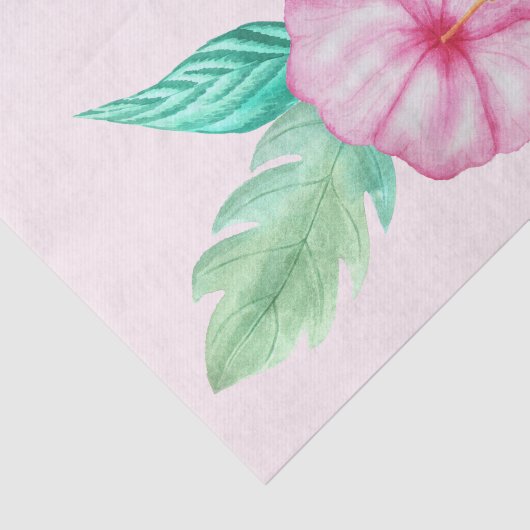 Elegant Exotic Hawaiian Tropical Bouquet Tissuepapier (Detail)