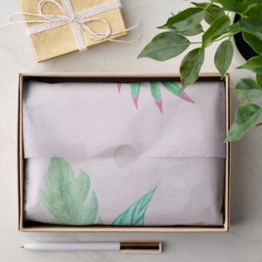 Elegant Exotic Hawaiian Tropical Bouquet Tissuepapier (Geschenk)